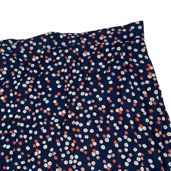 Madewell Navy and Red Midi Skirt - Picture 8 of 14